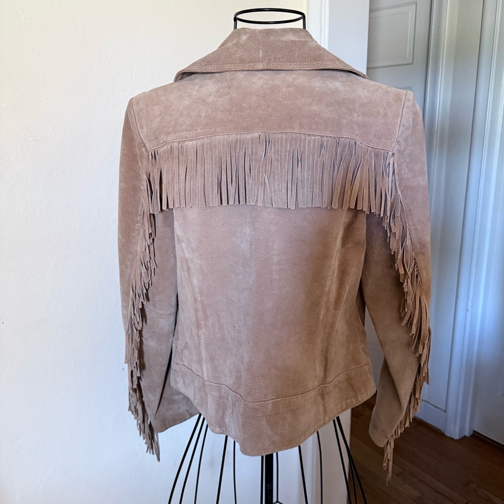 American Vintage Suede Leather Fringe Jacket